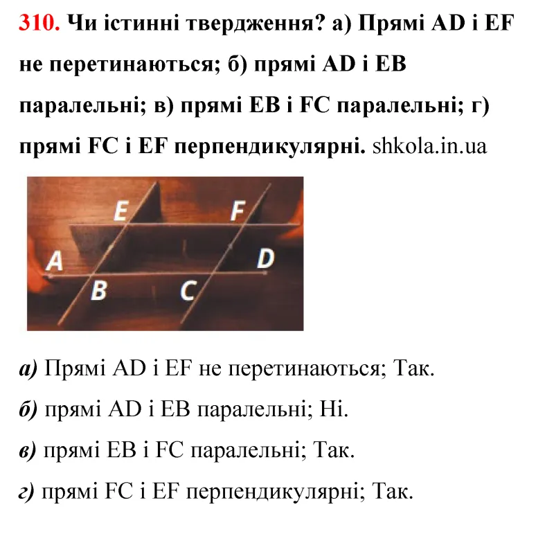 Відповідь до завдання № 310 - ГДЗ Математика 5 клас Бевз 2022