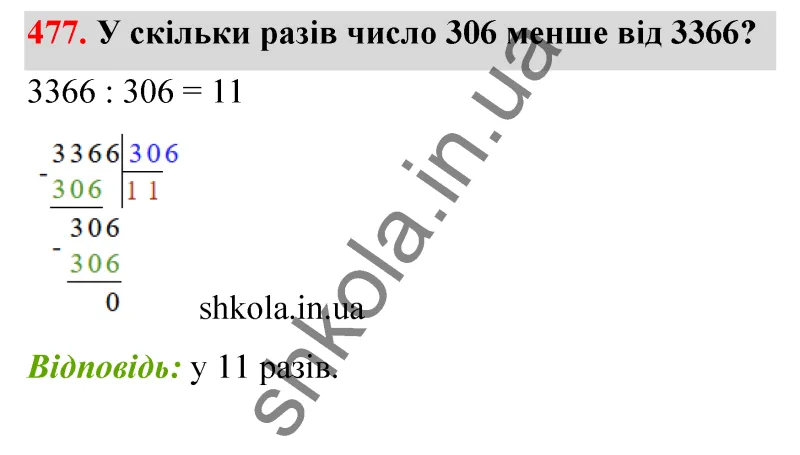 Відповідь до завдання № 477 - ГДЗ Математика 5 клас Бевз 2022
