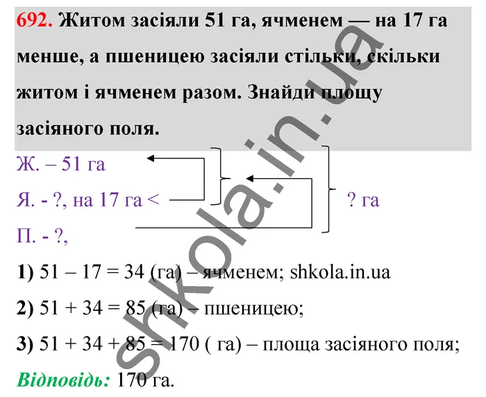 Відповідь до завдання № 692 - ГДЗ Математика 5 клас Бевз 2022