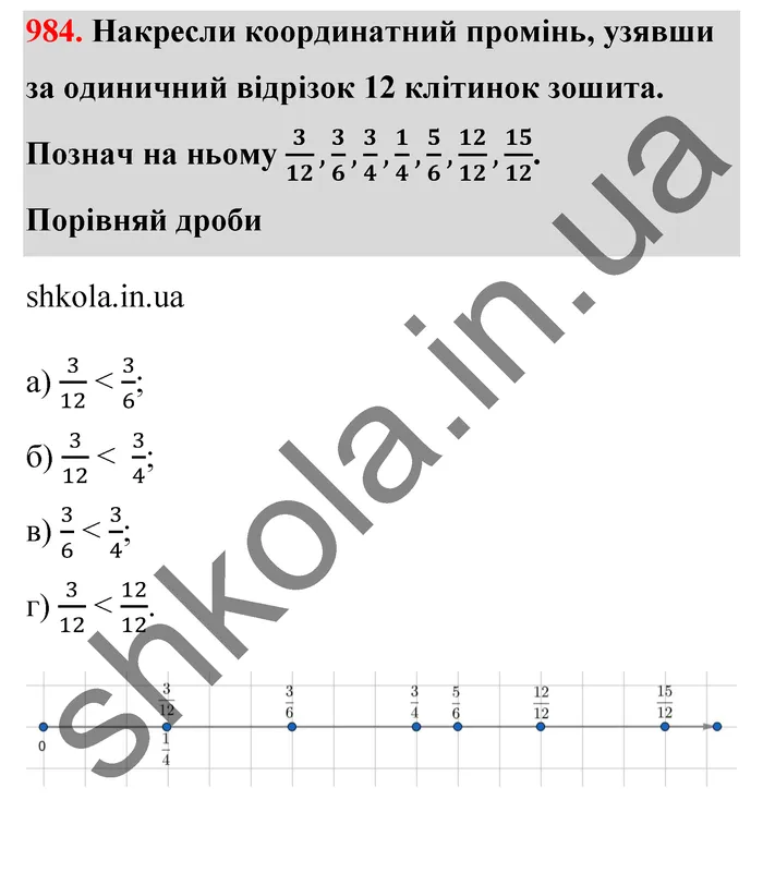 Відповідь до завдання № 984 - ГДЗ Математика 5 клас Бевз 2022
