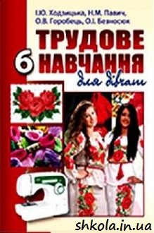 Трудове навчання 6 клас Ходзицька - обкладинка
