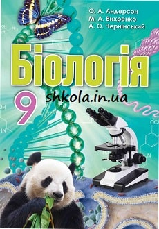 Біологія 9 клас Андерсон 2017 - титулка
